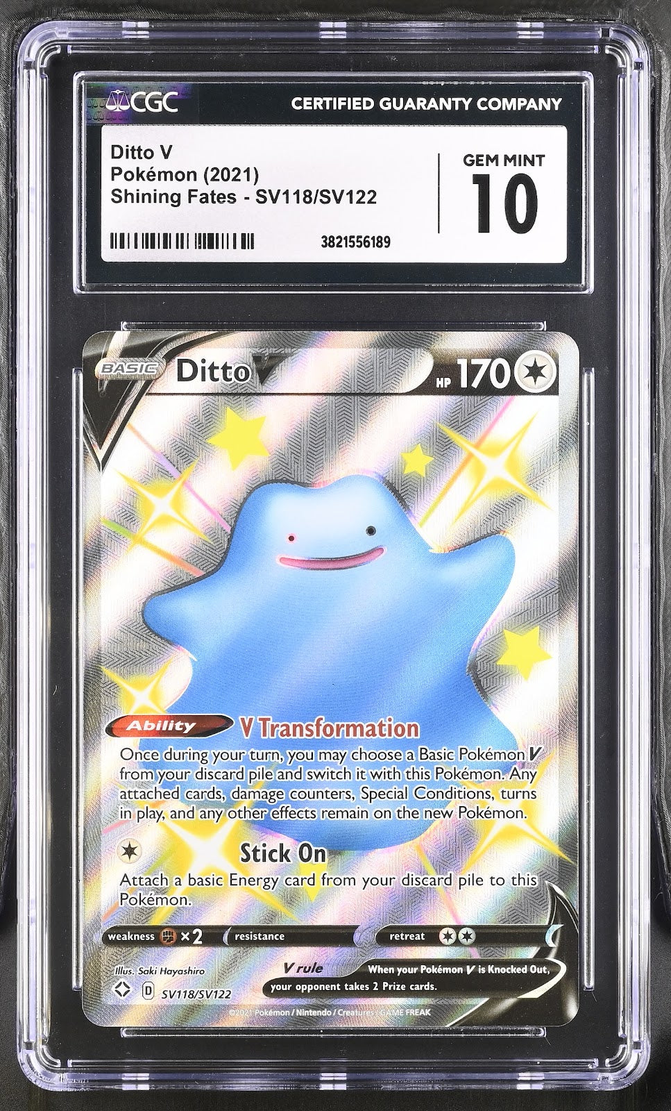 CGC 10 Ditto V #SV118