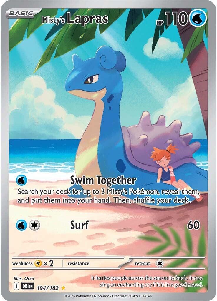 PSA 9 Misty's Lapras #194