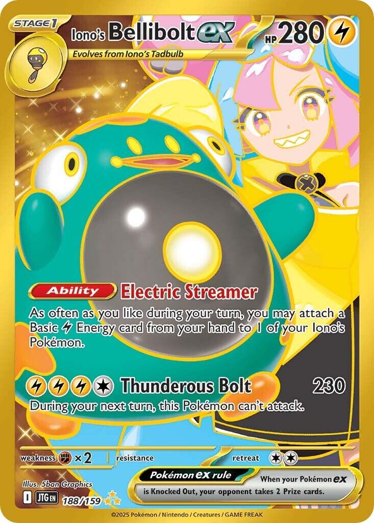 PSA 9 Iono's Bellibolt ex #188