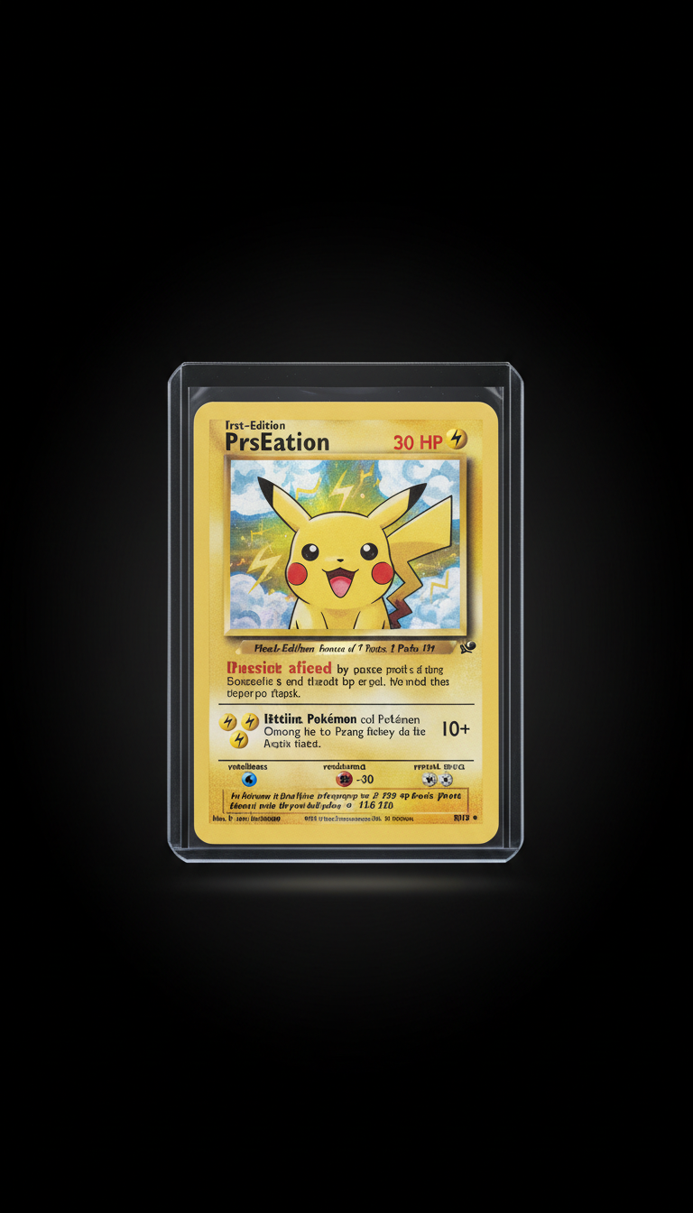 First-Edition Holo Pikachu Card