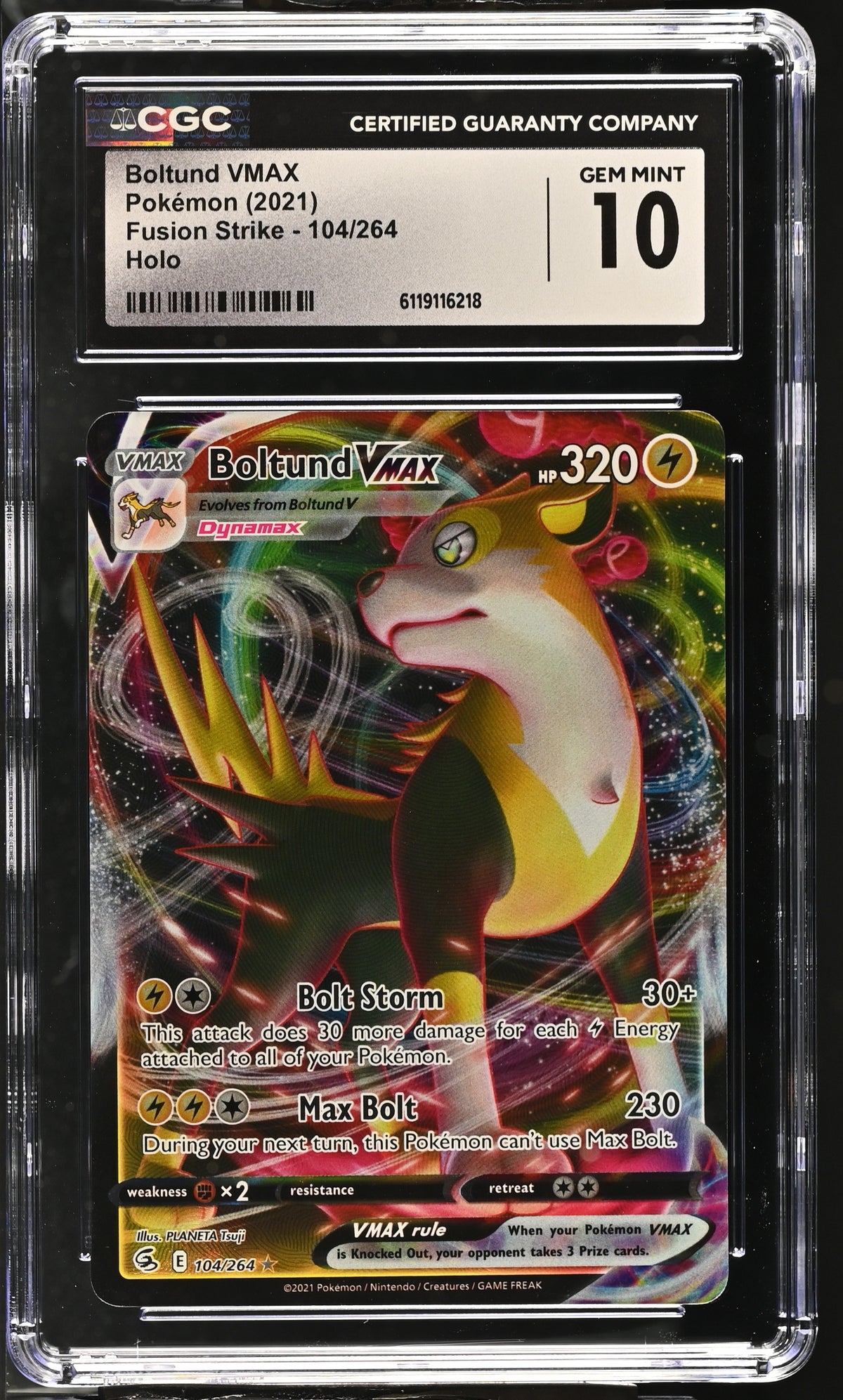 CGC 10 Boltund VMAX #104