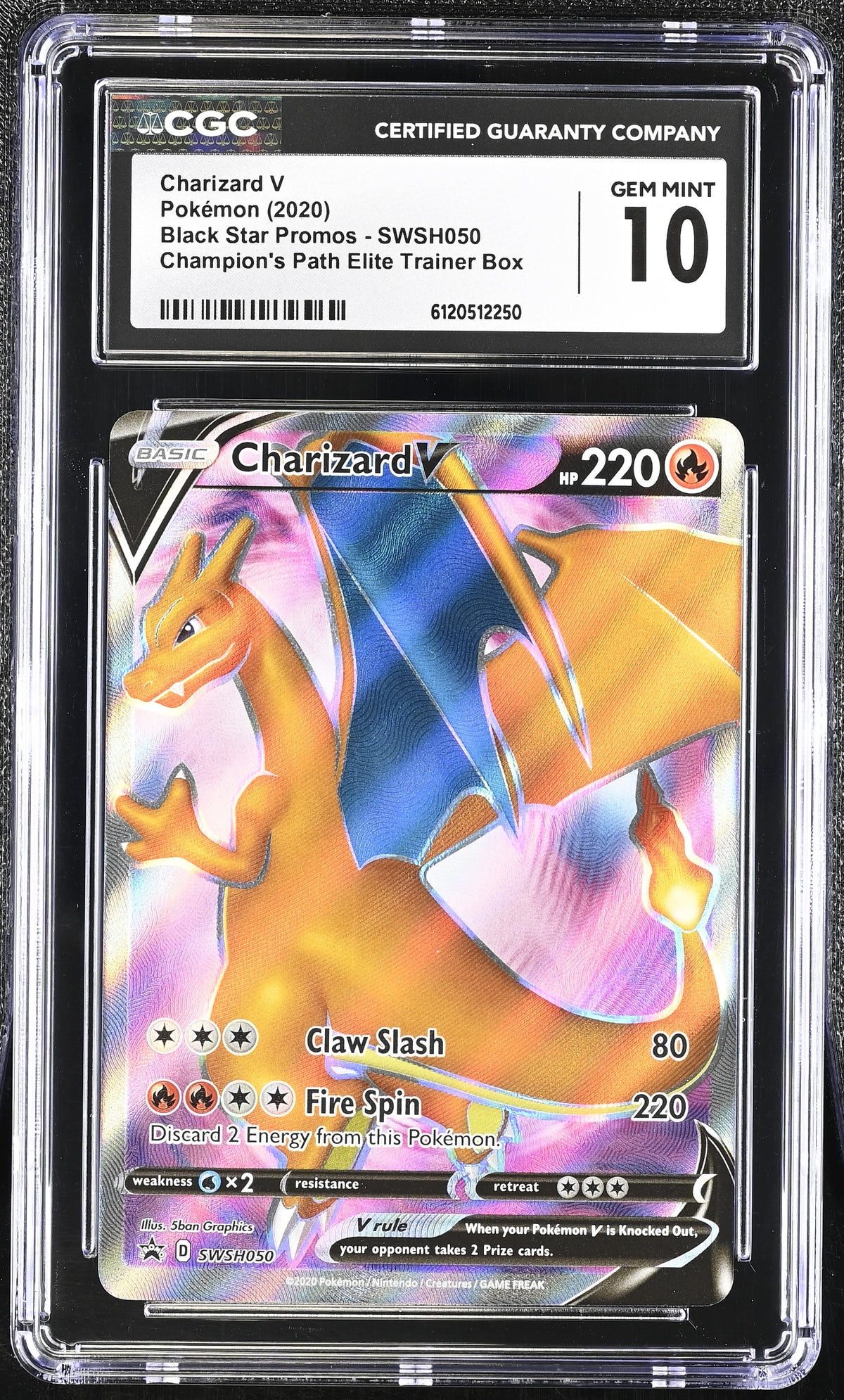 CGC 10 Charizard V #SWSH050
