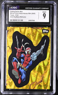 CGC 9 2025 Marvel Comic Book Heroes Cyborg Spider-Man Gold Mini-Diamond 131/199