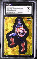 CGC 9 2025 Marvel Comic Book Heroes #108 Captain America Gold Atomic 110/125