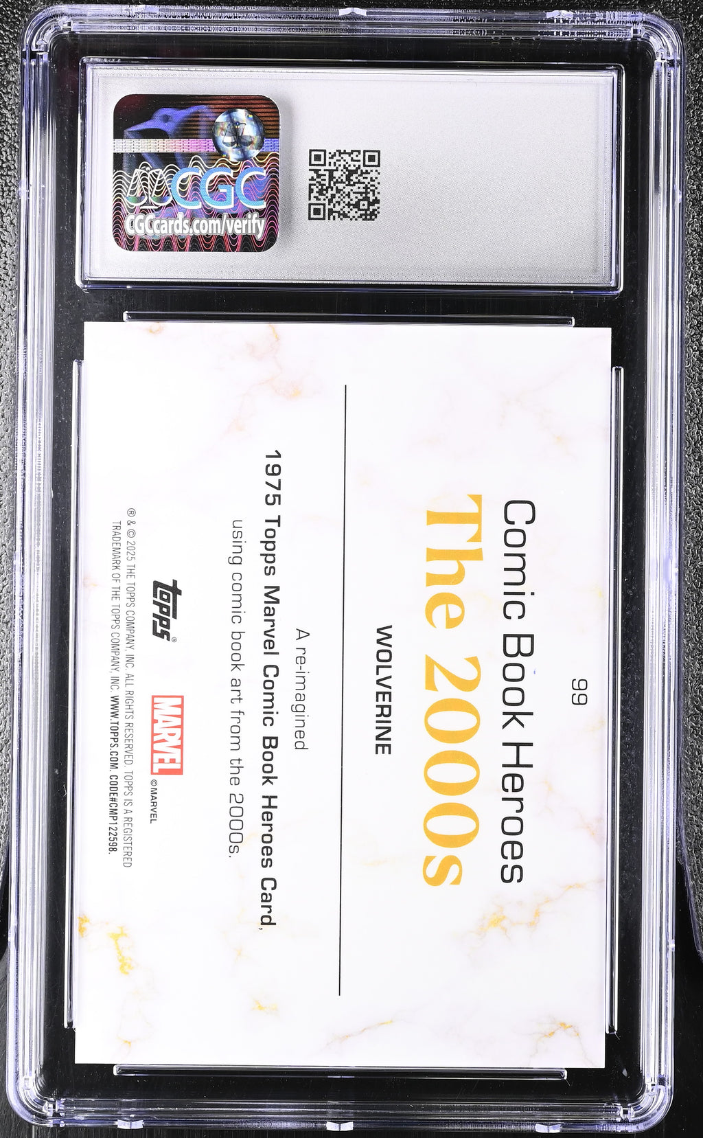 CGC 9 2025 Topps Marvel Comic Book Heroes #99 WOLVERINE Gold Raywave /150