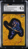 CGC 9.5 2025 Topps Marvel Comic Book Heroes #70 Hawkeye Gold Flake Shimmer 13/24