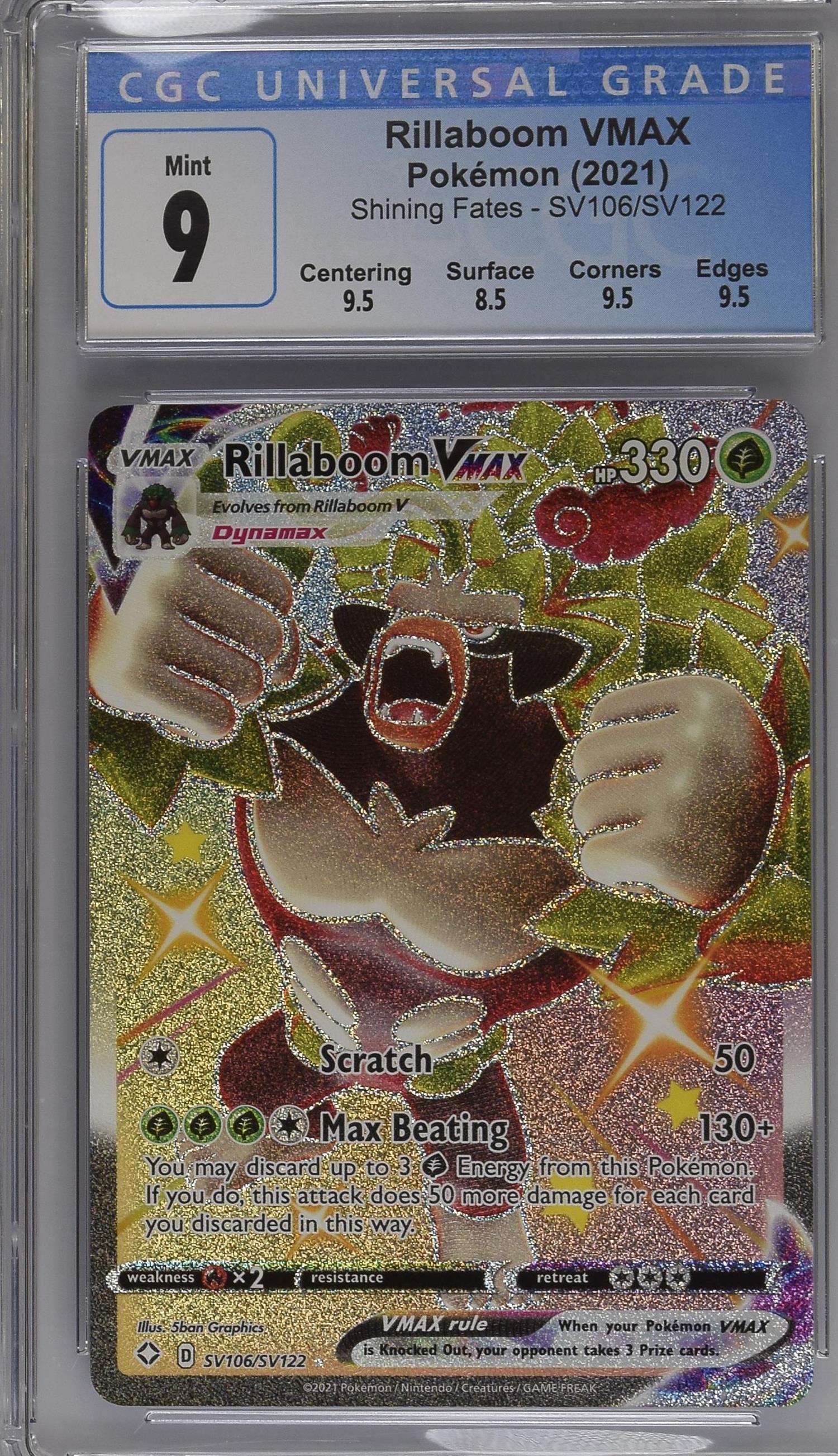CGC 9 Rillaboom VMAX #SV016