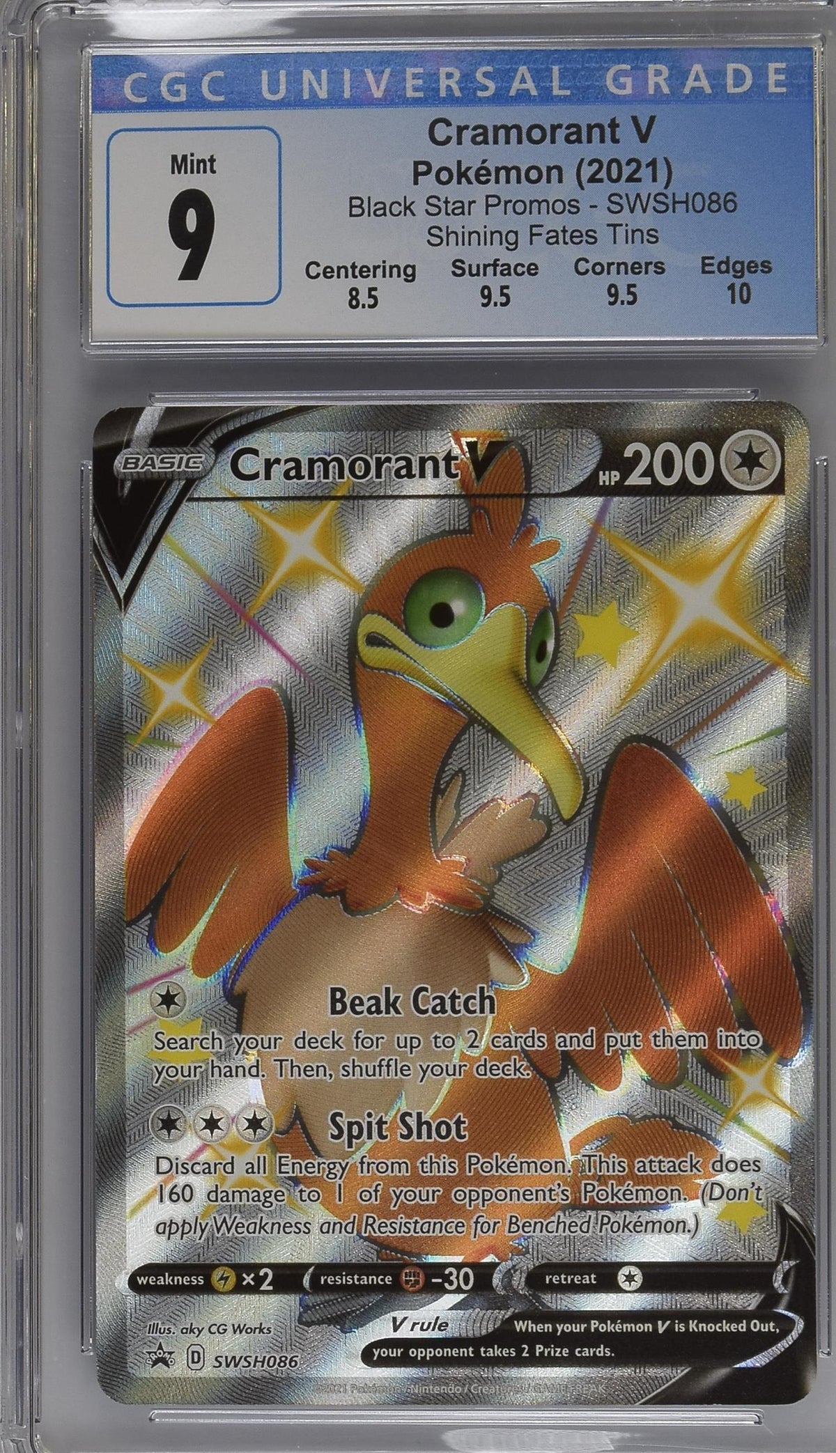 CGC 9 Cramorant V #SWSH086