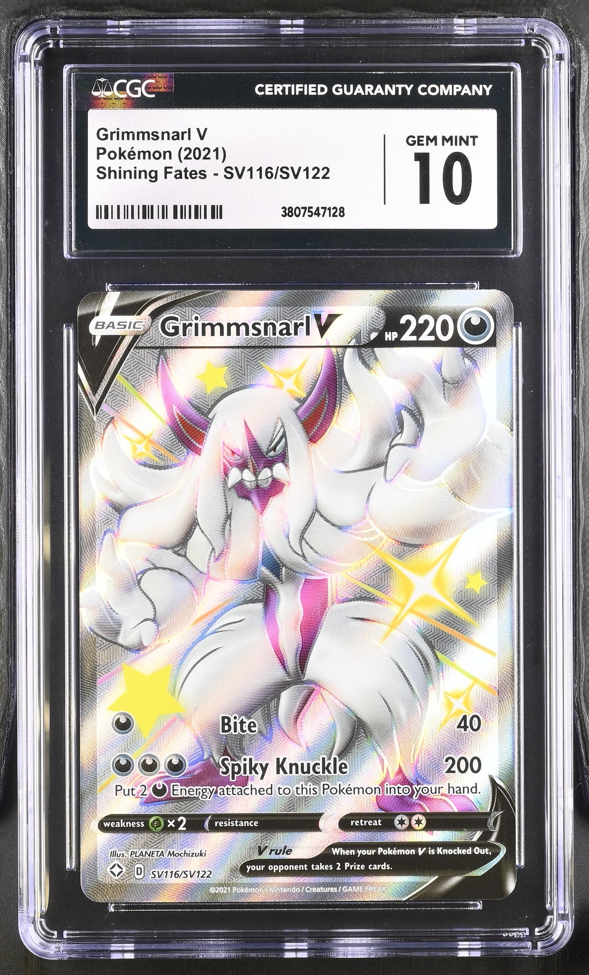 CGC 10 Grimmsnarl V #SV116