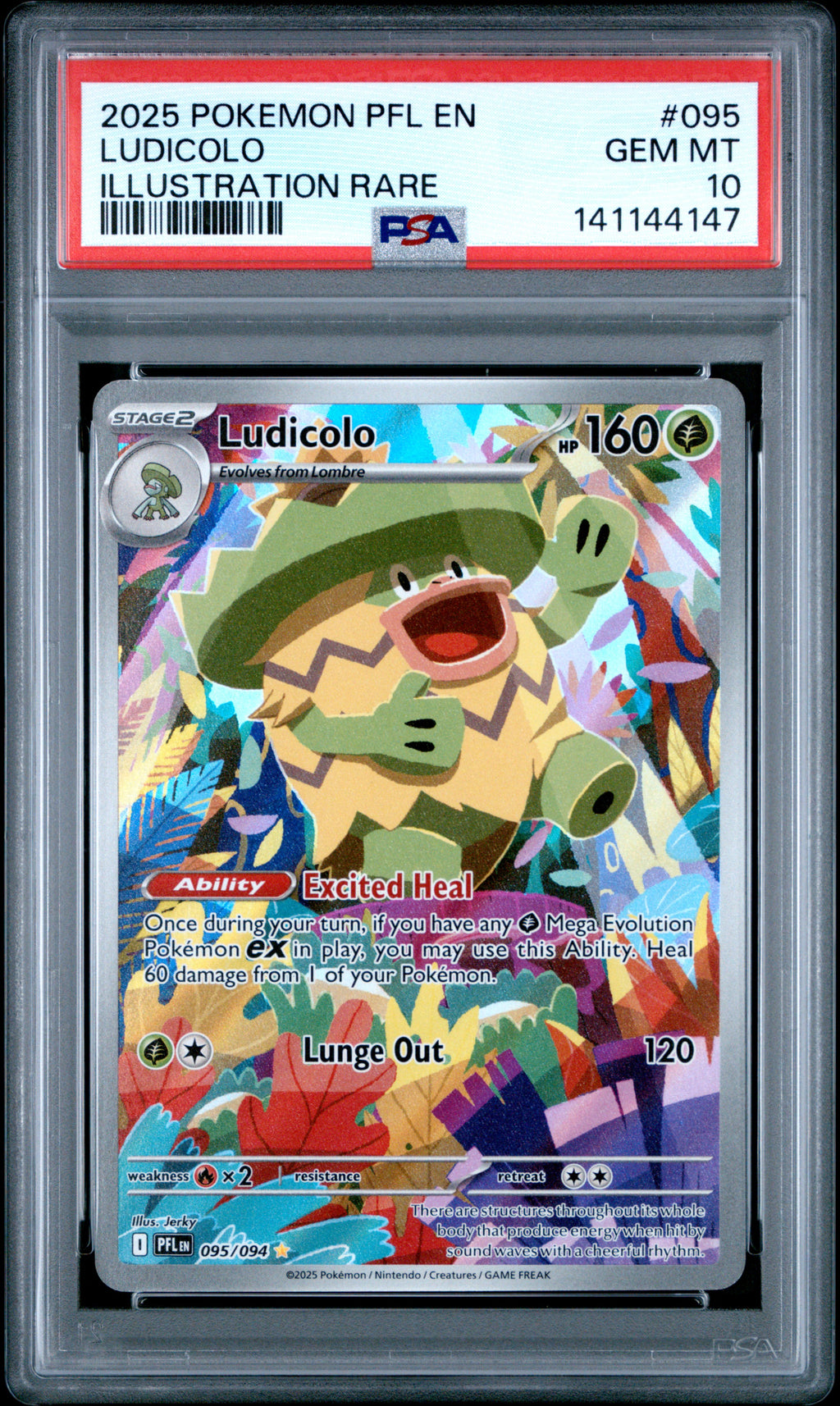 PSA 10 Ludicolo #95