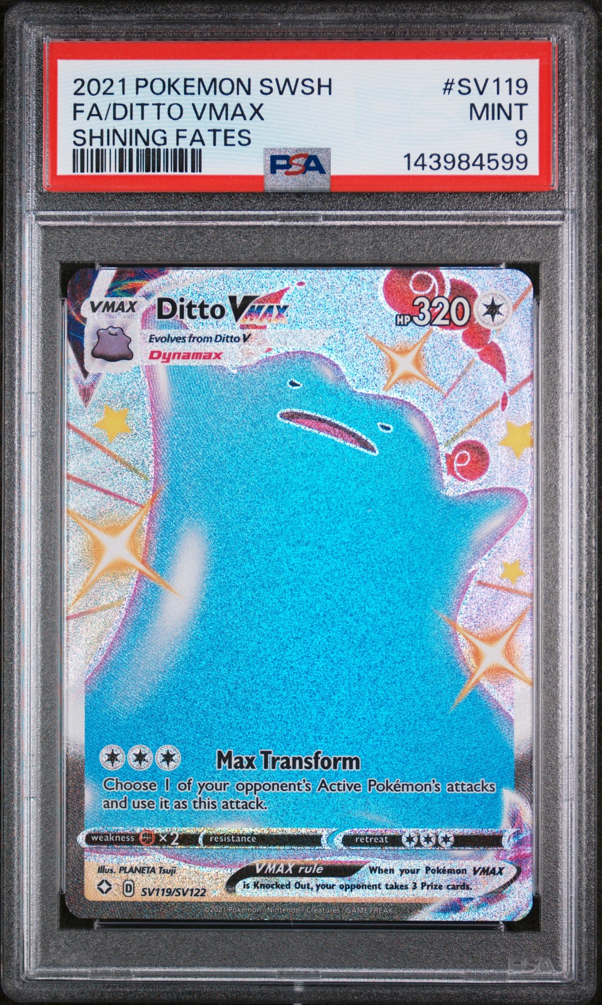 PSA 9 Ditto VMAX #SV119