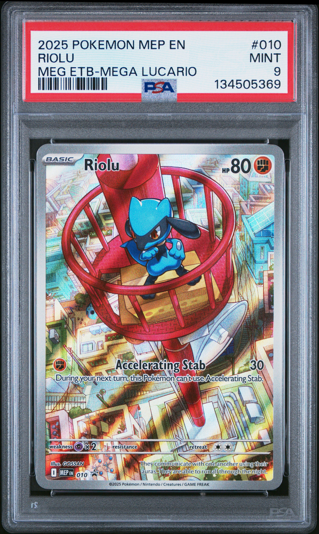 PSA 9 Riolu #10