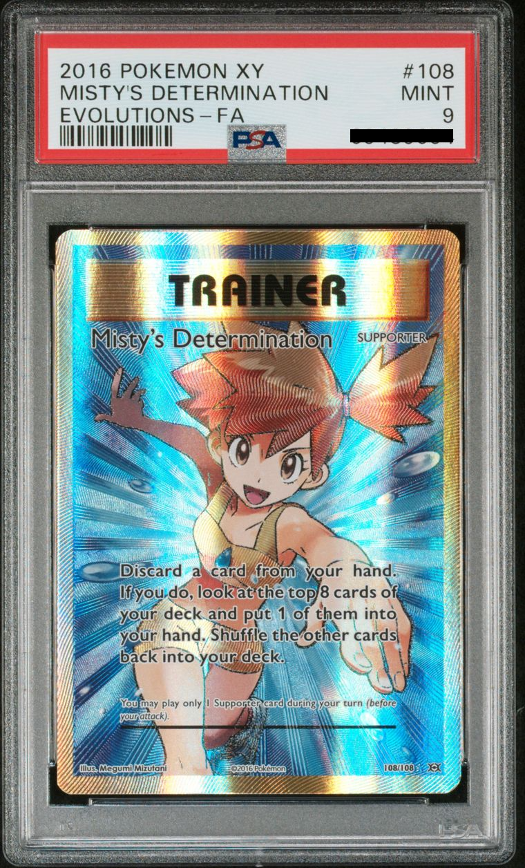 PSA 9 Misty's Determination #108