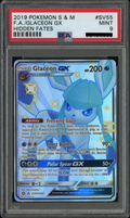 PSA 9 Glaceon GX #SV55