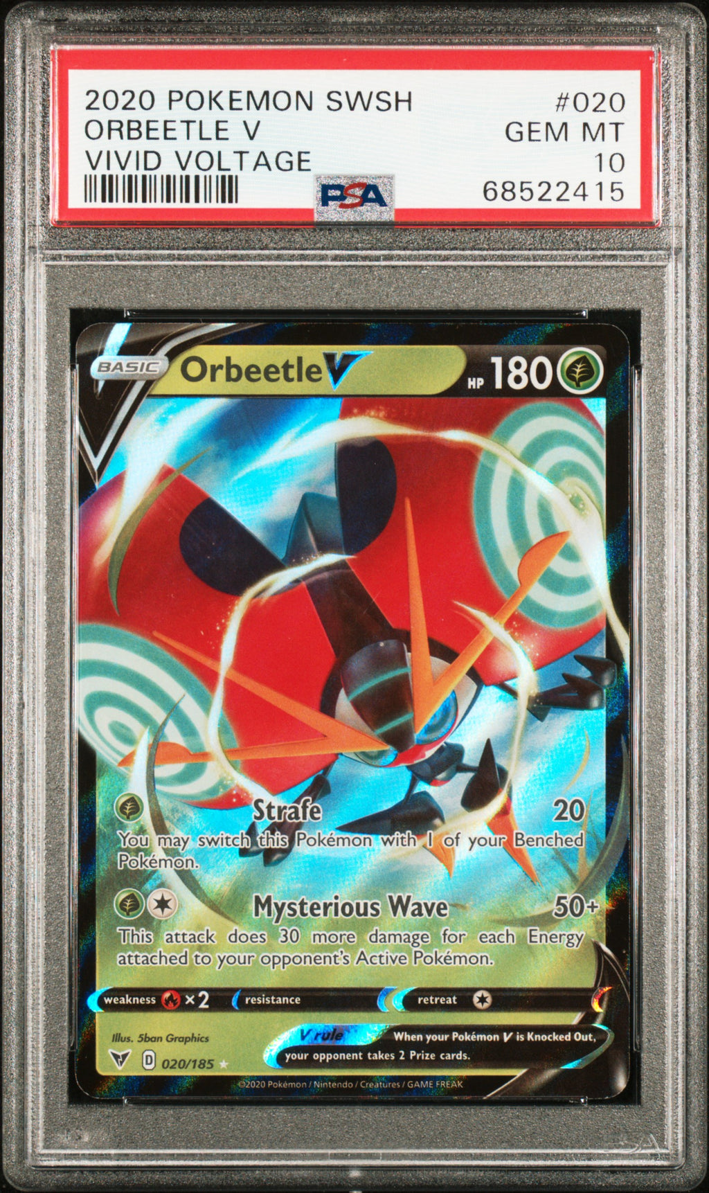 PSA 10 Orbeetle V #20