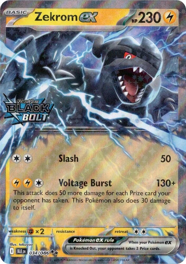 CGC 10 Zekrom ex #34 stamped black bolt holo