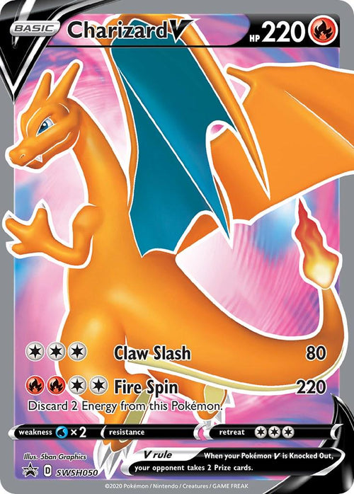 CGC 10 Charizard V #SWSH050