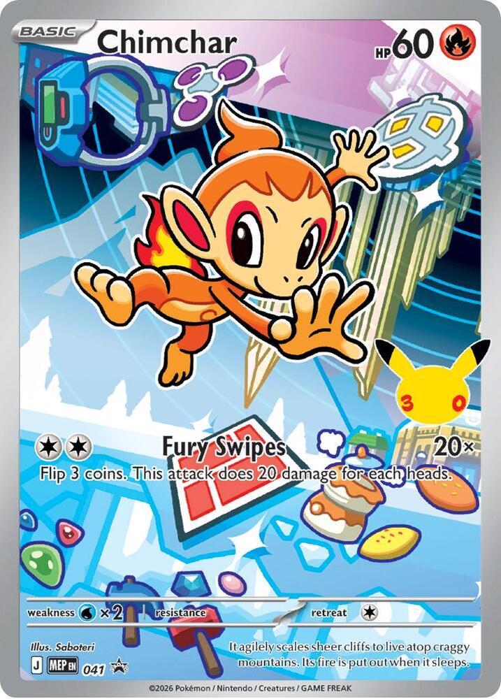 PSA 9 Chimchar #41