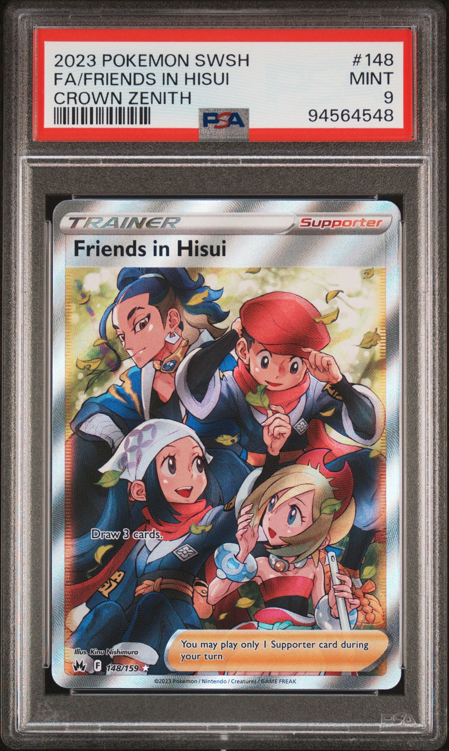 PSA 9 Friends in Hisui #148