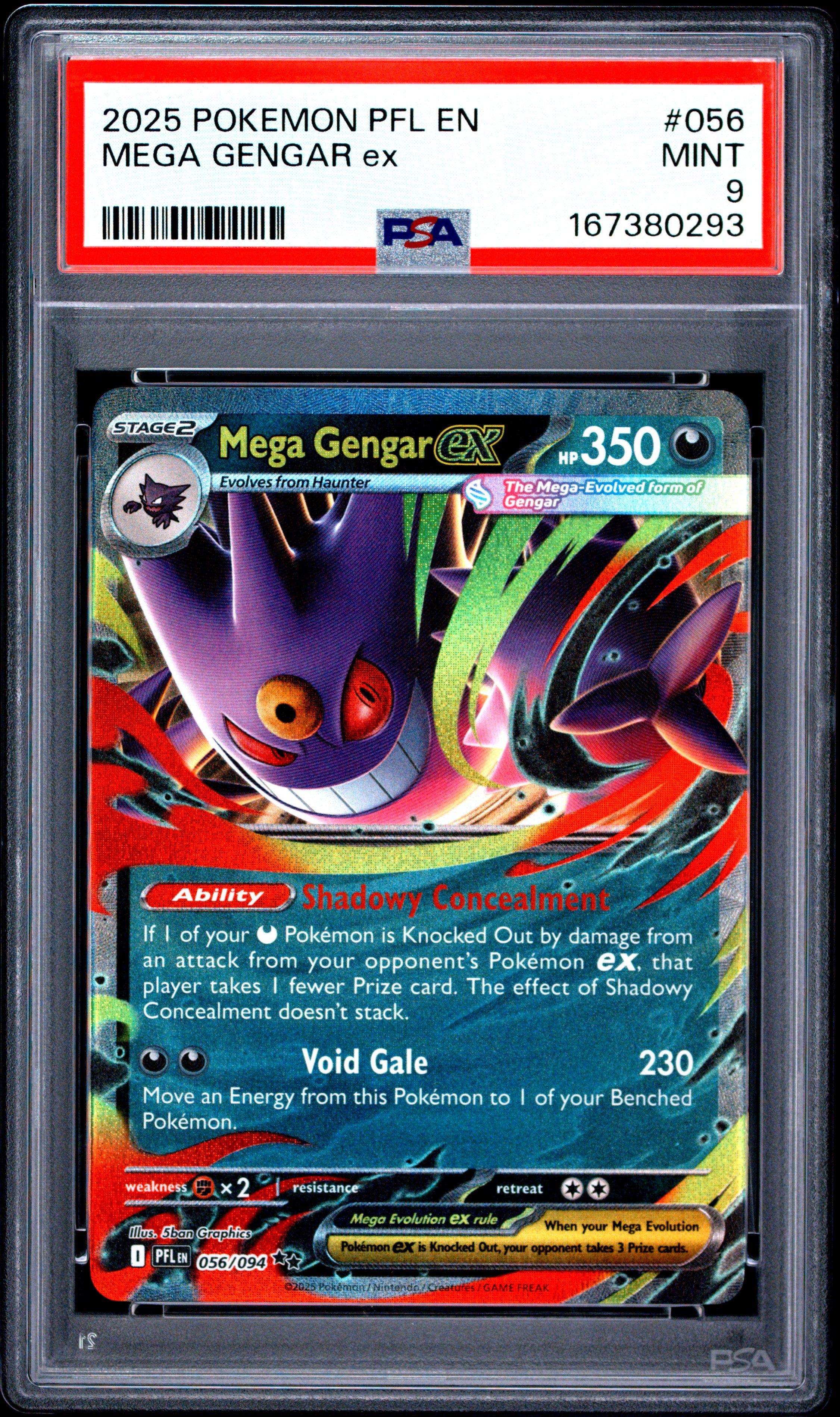 PSA 9 Mega Gengar ex #56